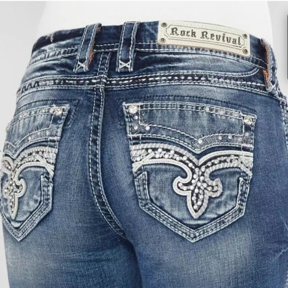 Rock Revival Irela Easy Straight Jeans Women's Size 27 - Picture 1 of 16